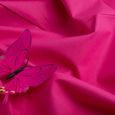 Тканина бязь ранфорс для постільної білизни, бавовна 130 г/м2, 240 см V-16 темно рожева