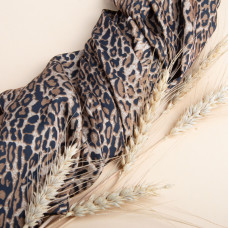 Тканина для одягу Атлас шовк з малюнком, 145 см, 90 г/м2, ніжна, легка тканина Ліона беж