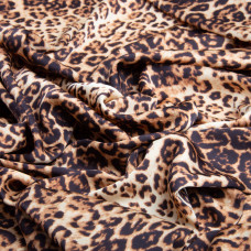 Тканина для одягу Атлас шовк з малюнком, 145 см, 90 г/м2, ніжна, легка тканина Леонсія