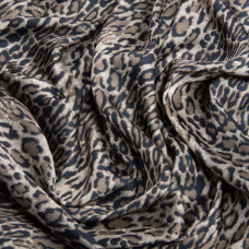 Тканина для одягу Атлас шовк з малюнком, 145 см, 90 г/м2, ніжна, легка тканина Ліона коричнева