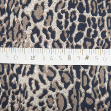 Тканина для одягу Атлас шовк з малюнком, 145 см, 90 г/м2, ніжна, легка тканина Ліона коричнева