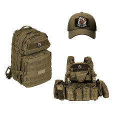 Шеврон на липучці This is fine 7,6х7,1 см, вишитий патч нашивка шеврон кумедний