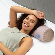 Подушка-калик NORDIC COMFORT IDEIA 15х40 см із повітропроникною вставкою, подушка для шиї та голови беж