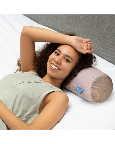 Подушка-калик NORDIC COMFORT IDEIA 15х40 см із повітропроникною вставкою, подушка для шиї та голови беж