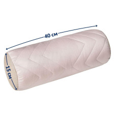 Подушка-калик NORDIC COMFORT IDEIA 15х40 см із повітропроникною вставкою, подушка для шиї та голови беж