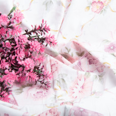 Тканина бязь ранфорс для постільної білизни, бавовна, 130 г/м2, 240 см 12.23615/1 Монсарда пудра