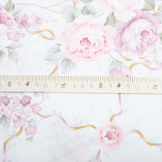 Тканина бязь ранфорс для постільної білизни, бавовна, 130 г/м2, 240 см 12.23615/1 Монсарда пудра