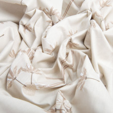 Тканина бязь ранфорс для постільної білизни, бавовна, 130 г/м2, 240 см 7.28087/5 Кульбаби беж