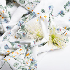 Тканина бязь ранфорс для постільної білизни, бавовна, 130 г/м2, 240 см 9.27731/16 В'юнок Petrol