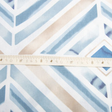 Тканина бязь ранфорс для постільної білизни, бавовна, 130 г/м2, 240 см 8.28411/2 Ромб синій