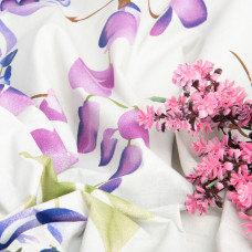 Тканина бязь ранфорс GOLD LUX для постільної білизни, бавовна, 125 гр/м2, 220 см GLux-5199 Гліцинія