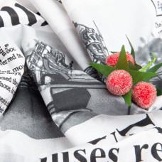 Тканина бязь ранфорс GOLD LUX для постільної білизни, бавовна, 125 г/м2, 220 см GLux-5197 Лондон News