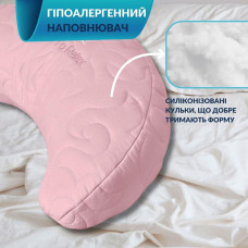 Подушка Balance ергономічна 46х24х10 см IDEIA для шиї, голови та спини, антиалергенна, з вишивкою