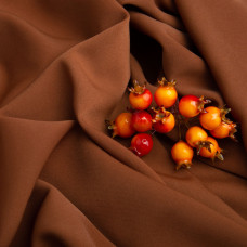 Тканина плательна Тіна, 150 см, для одягу, платтів, костюмів, спідниць кориця