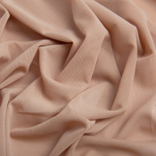 Тканина сітка Нейлон декоративна 150 см 170 г/м2 для одягу, декору, еластична, стрейчева 1111 беж