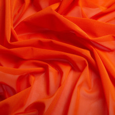 Тканина сітка Нейлон декоративна 150 см 170 г/м2 для одягу, декору, еластична, стрейчева 1500 морква