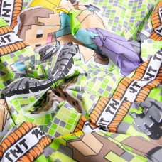 Тканина бязь ранфорс GOLD LUX для постільної білизни, бавовна, 125 г/м2, 220 см GLux-4145 MINCRAFT