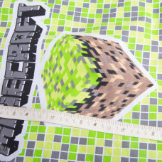 Тканина бязь ранфорс GOLD LUX для постільної білизни, бавовна, 125 г/м2, 220 см GLux-4145 MINCRAFT