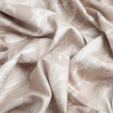 Тканина сатин для постільної білизни, пл 130 г/м2 210 ТС, бавовна, 240 см M 02231/16 мак беж