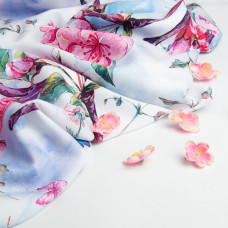 Тканина сатин для постільної білизни, пл 130 г/м2 210 ТС, бавовна, 240 см сакура