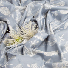 Тканина сатин для постільної білизни, пл 130 г/м2 210 ТС, бавовна, 240 см M 02231/17 мак сірий