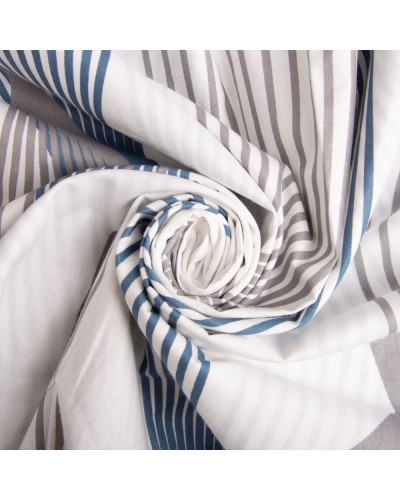 Тканина бязь ранфорс для постільної білизни, бавовна, 130 г/м2, 240 см 2756-10 спектр синій