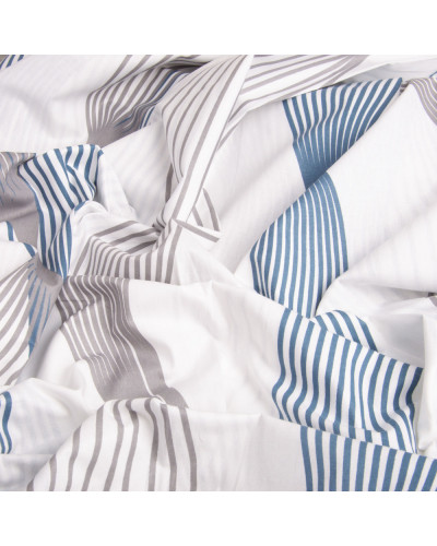 Тканина бязь ранфорс для постільної білизни, бавовна, 130 г/м2, 240 см 2756-10 спектр синій