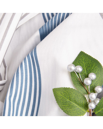 Тканина бязь ранфорс для постільної білизни, бавовна, 130 г/м2, 240 см 2756-10 спектр синій