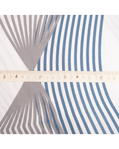 Тканина бязь ранфорс для постільної білизни, бавовна, 130 г/м2, 240 см 2756-10 спектр синій