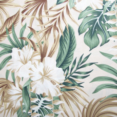 Тканина бязь ранфорс для постільної білизни, бавовна, 130 г/м2, 240 см M 11038/2 монстера