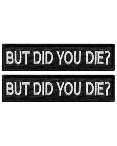 Набір шевронів 2 шт But Did You Die, 2,5×10 см, вишитий патч нашивка шеврон