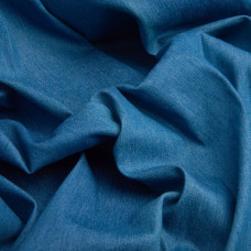Тканина джинс, 155 см, 280 г/м2, котон, бавовна, тканина джинсова для одягу т/блакитна