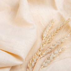 Тканина льон, 135 см, 200 г/м2, для одягу, лляна тканина, натуральна тканина беж