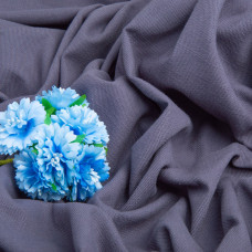 Тканина льон, 150 см, 200 г/м2, для одягу, лляна тканина, натуральна тканина т/сіра