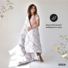 Ковдра літня 175х210 Afrodita IDEIA, штучний пух, легка, полегшена, м’яка