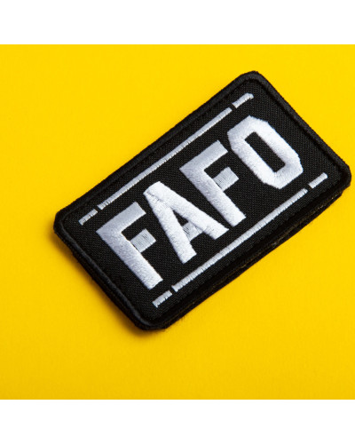Набір шевронів 2 шт FAFO 5х8 см військова вишита аплікація, нашивка з липучкою, вишитий патч нашивка