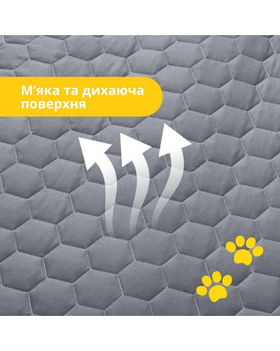 Лежанка матрац 60х80х10 см лежак для домашніх тварин розмір M з чохлом на блискавці та подушкою для собак