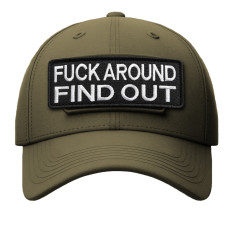 Набір шевронів 2 шт Fuck Around and Find Out 3,8х10 см військова вишита аплікація, нашивка з липучкою