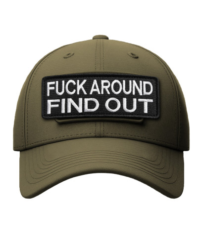 Набір шевронів 2 шт Fuck Around and Find Out 3,8х10 см військова вишита аплікація, нашивка з липучкою