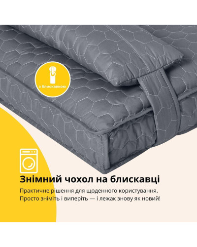 Лежанка матрац 80х120х12 см лежак для домашніх тварин розмір XL з чохлом на блискавці та подушкою для собак