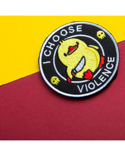 Шеврон I Choose Violence 7,6 см військова вишита аплікація, нашивка з липучкою, вишитий патч нашивка