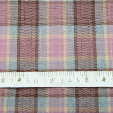 Тканина костюмна Клітка, 150 см, 275 г/м2, Клітка, Шотландка, костюмка коричнева фрез сіра