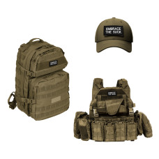 Набір шевронів 2 шт. з липучкою Embrace the suck 4х8 см вишитий патч шеврон нашивка