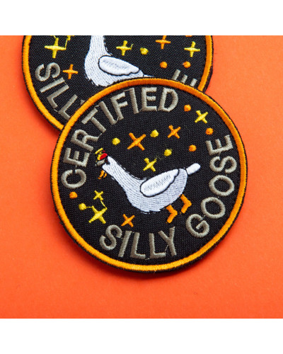 Шеврон нашивка Certified Silly Goose 7,6 см вишитий патч на липучці, для тактичного рюкзака, жилета, шлейки