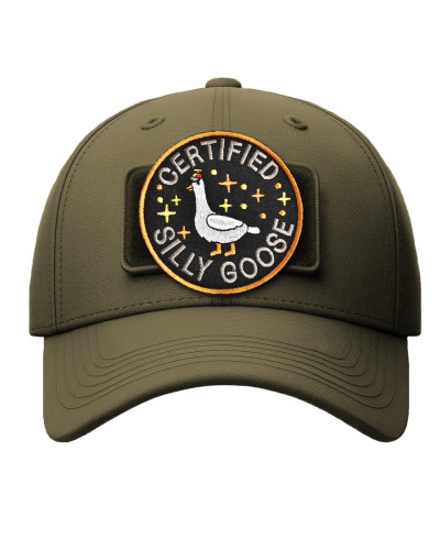 Шеврон нашивка Certified Silly Goose 7,6 см вишитий патч на липучці, для тактичного рюкзака, жилета, шлейки