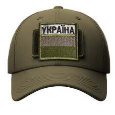 Набір шевронів 2 шт. з липучкою прапор України в кольорі хакі 5×5 см, вишитий патч нашивка шеврон