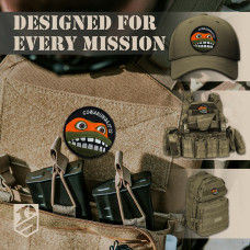 Шеврон нашивка "Cowabunga It Is" 8 см — вишитий патч на липучці, для тактичного рюкзака, жилета, шлейки,