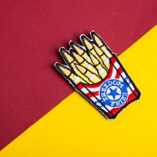 Шеврон нашивка Freedom Fries Patch 5×8 см вишитий патч на липучці