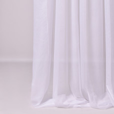 Тканина тюль однотонний рогожка Lilin, 330 см, 56 г/м2 V-BE020 white