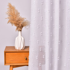 Тканина тюль однотонна марлевка Штрих, 320 см, 94 г/м2 V-109 сіра